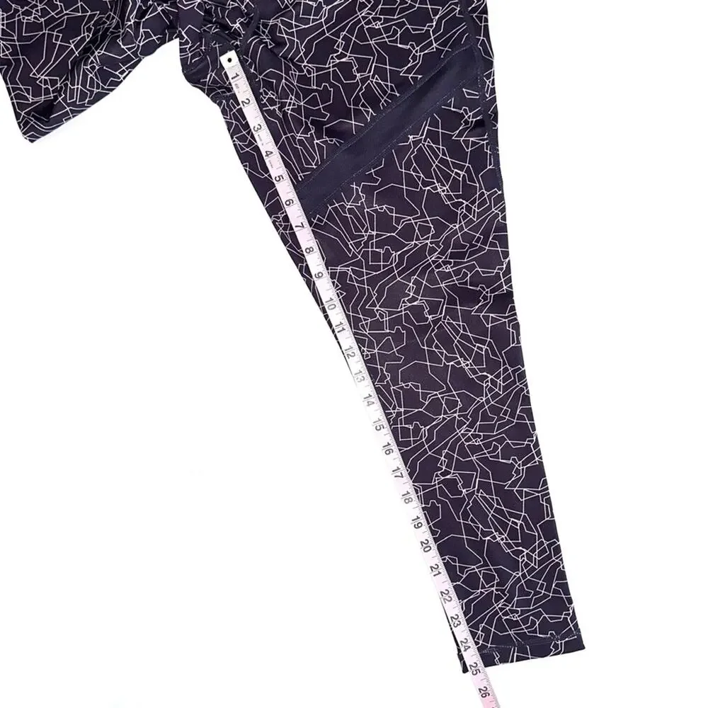 Z by Zella Purple Geometric Pattern Cropped Leggings Size XL